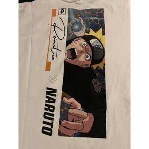 Naruto Shippuden X Primitive Skateboarding Graphic T-Shirt LARGE Anime Show Art